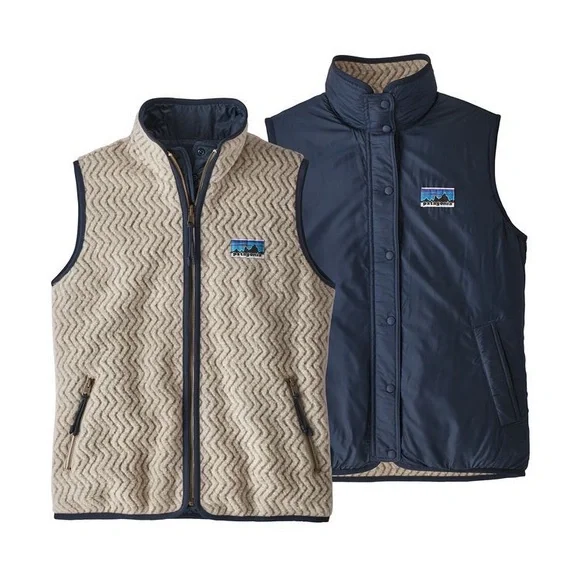 Patagonia Limited Edition Women's Woolie Fleece Reversible Vest - Picture 2 of 5